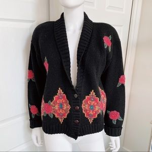 Tapestry Design Vintage Wool Cardigan